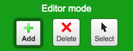 Edit mode buttons